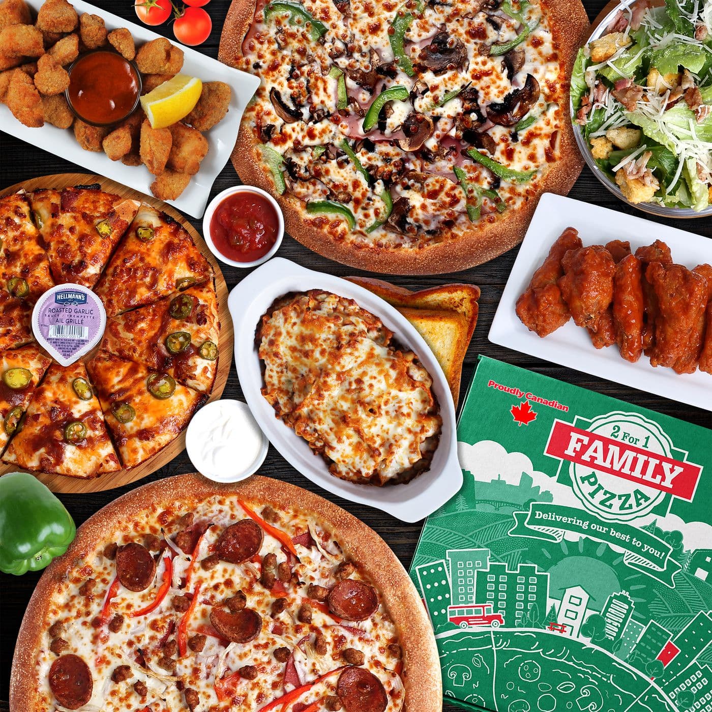 2 for 1 Family Pizza - Lloydminster