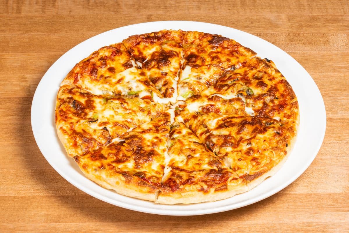 1. 12" Large Pepperoni, Mushroom, and Green Pepper Pizza
