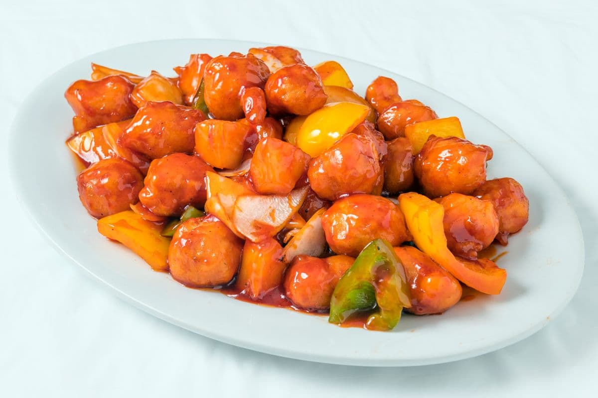 65. Sweet-and-Sour Chicken with Pineapple (Half)
