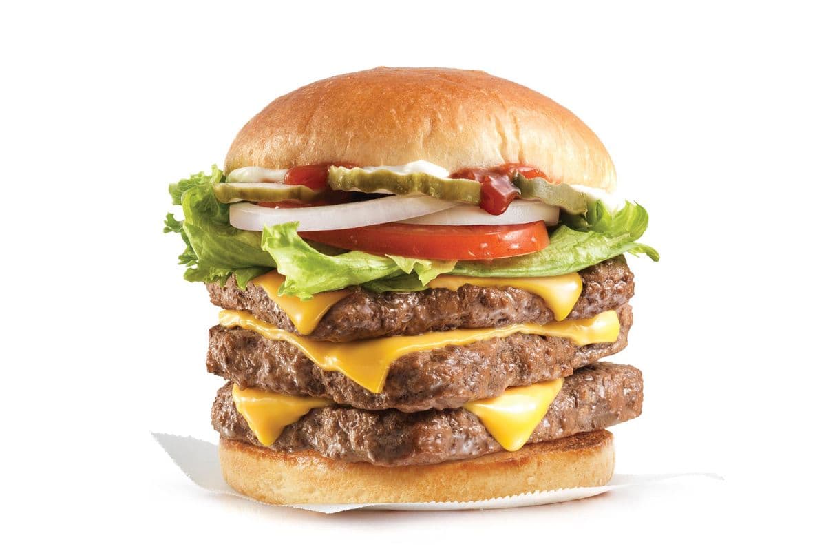 Hamburger fromage triple® de Dave / Dave's Triple® with Cheese (Cals: 1170)