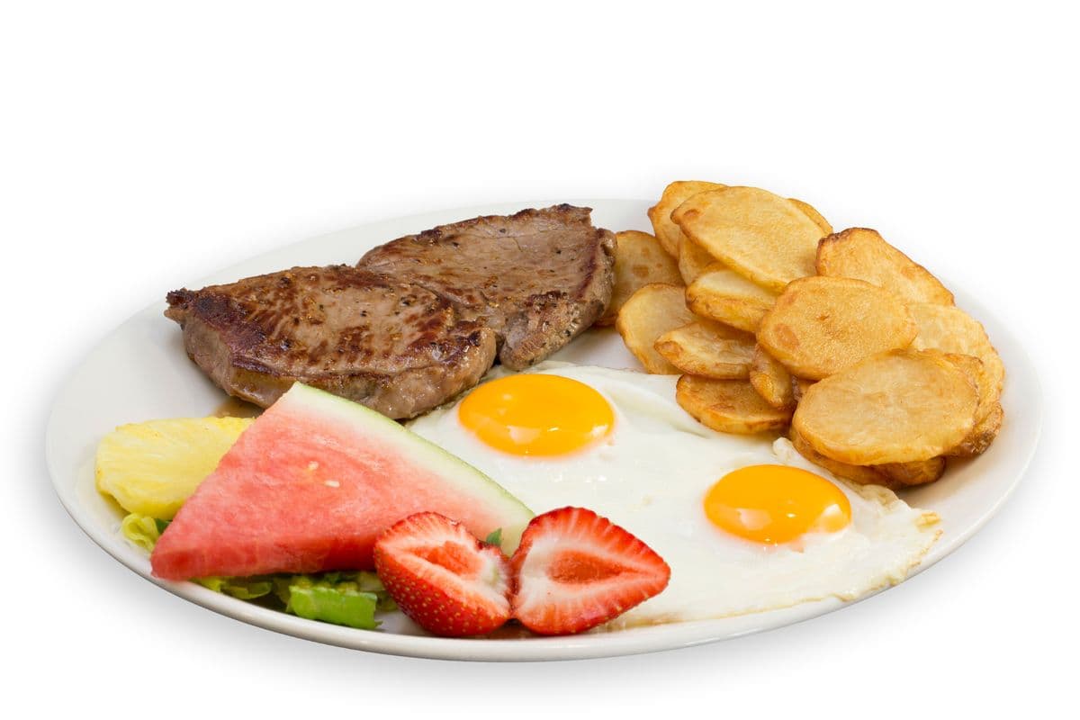 Steak (6 oz) and Eggs