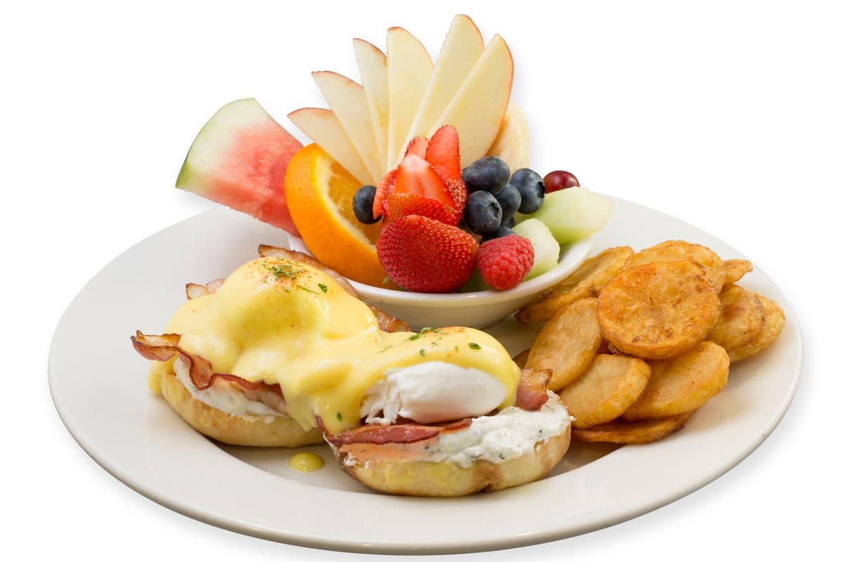 Goat Cheese and Bacon Benedict