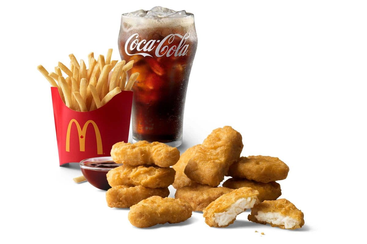 10 McNuggets Extra Value Meal [670-1102 Cals]