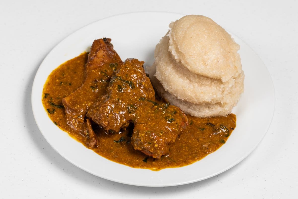 Ogbono with Assorted Meat