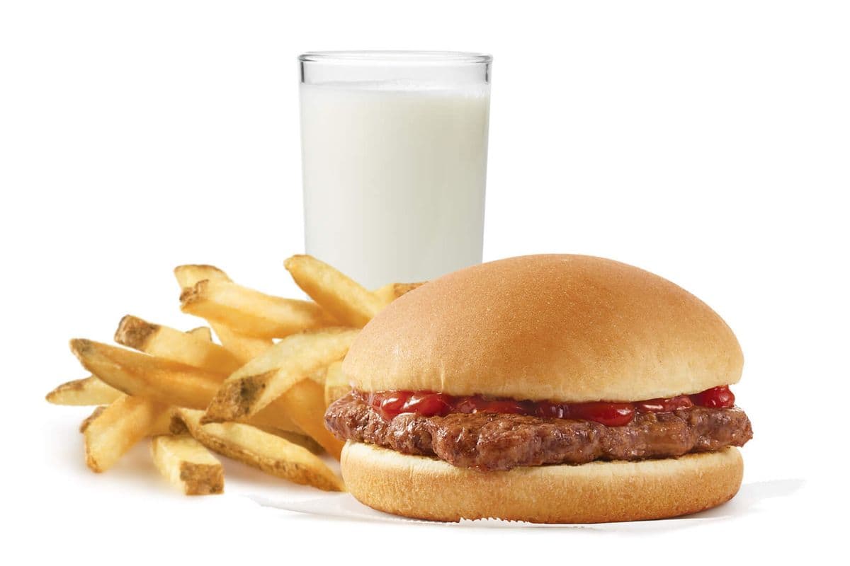 Repas hamburger pour enfant / Kid's Hamburger Meal (Cals: 470)