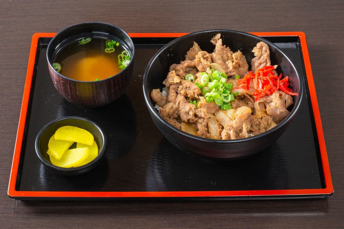 1. Japanese Beef with Rice (Gyudon) (Set)