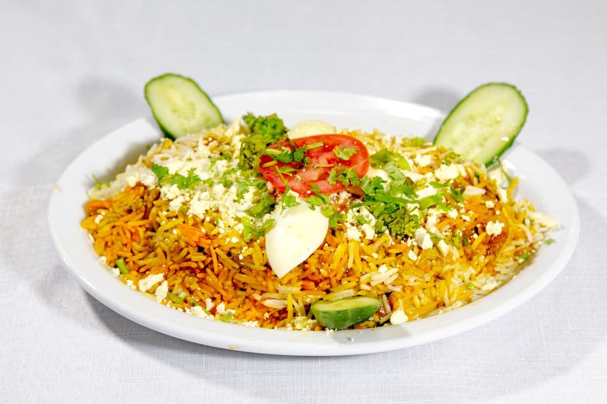 Vegetable dum biryani