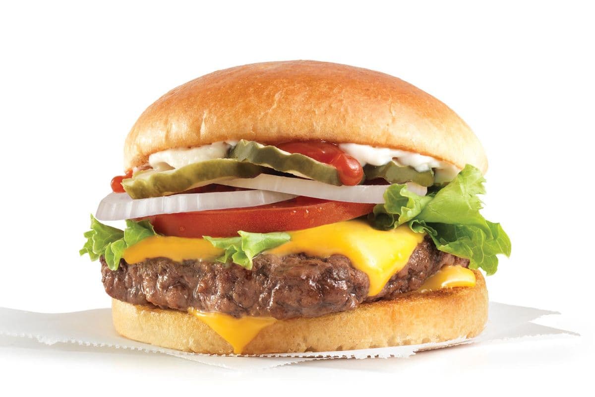 Hamburger fromage simple® de Dave / Dave's Single® with Cheese (Cals: 600)