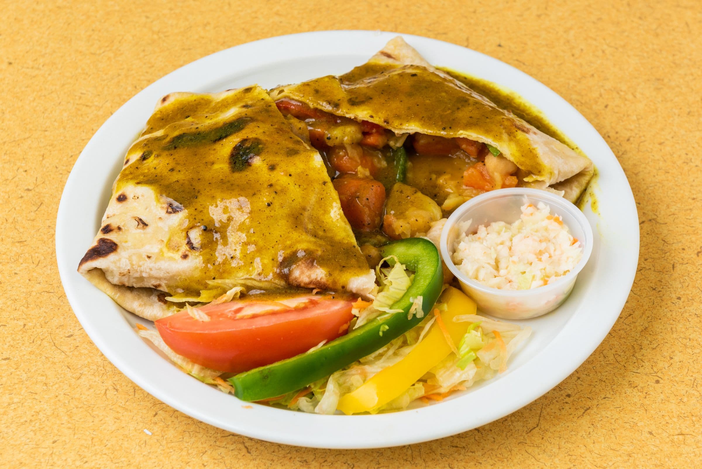 Veggie Roti Dinner