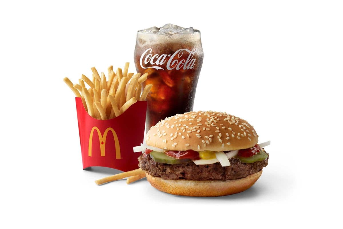 Quarter Pounder without Cheese Extra Value Meal [570-1000 Cals]