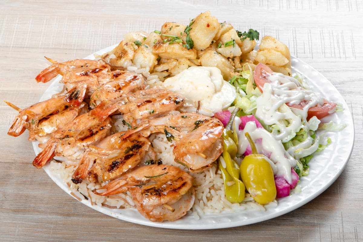 Plat de crevettes
