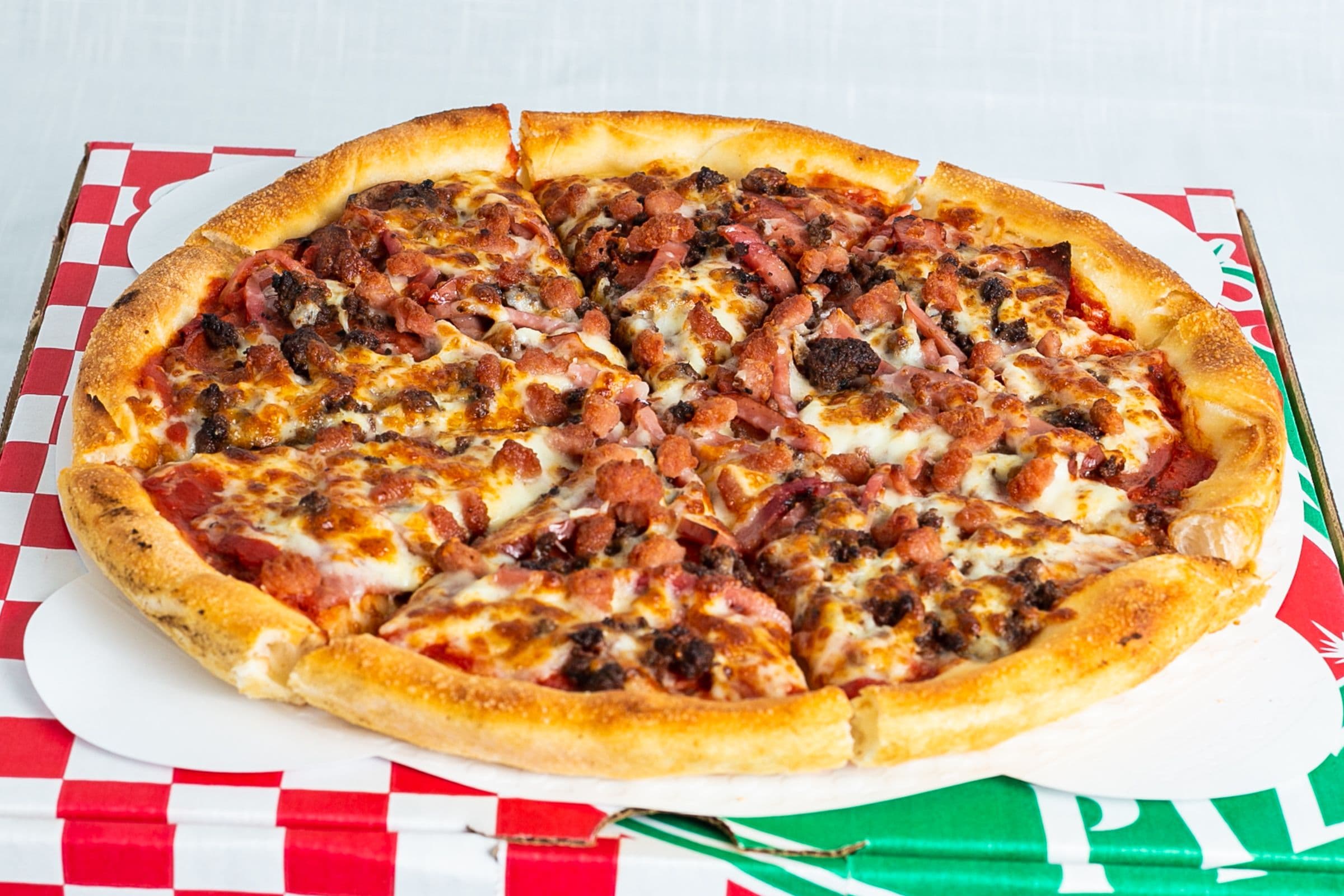 39. Two Large Ultra Meat Pizza