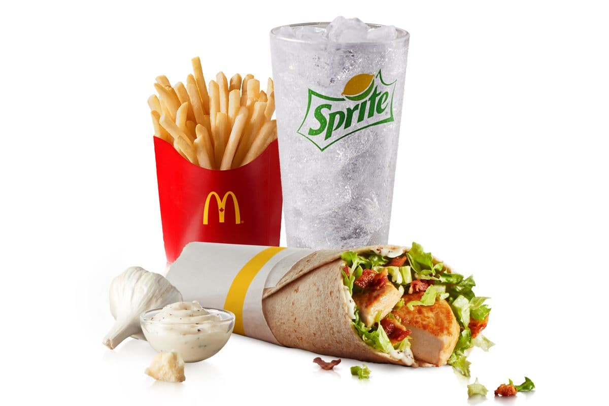 Caesar Signature McWrap with Grilled Chicken Extra Value Meal [570-1000 Cals]