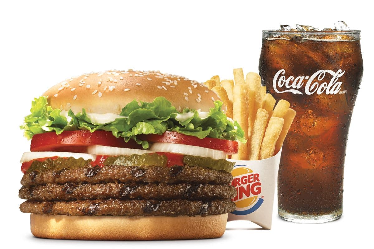 Triple WHOPPER® Meal (1540-1840 Cals)
