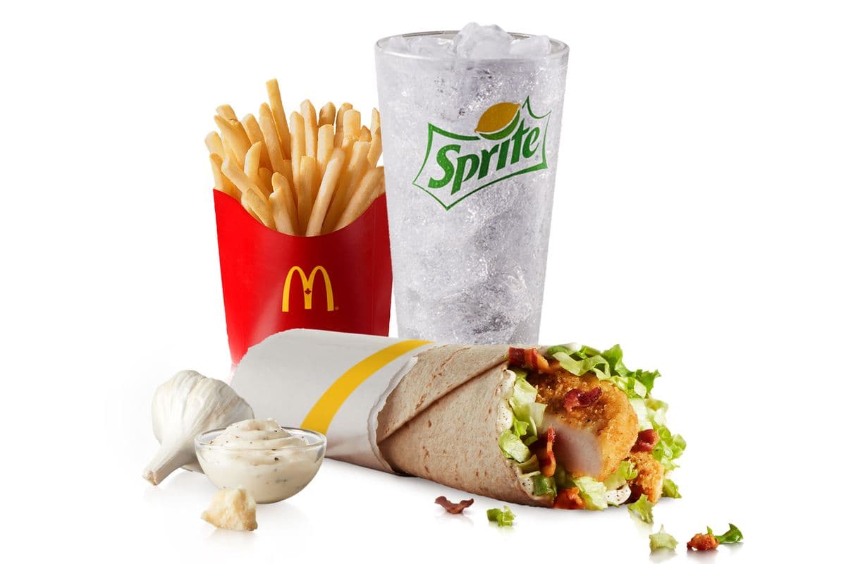 Caesar Signature McWrap with Crispy Chicken Extra Value Meal [710-1140 Cals]
