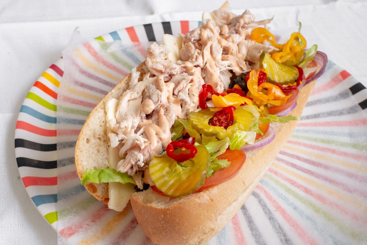 5. Foot-long California Chicken Panini (Rotisserie Chicken)