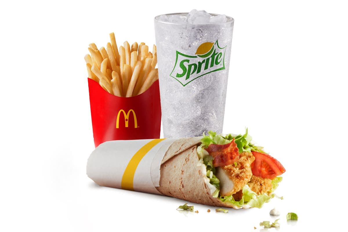 Chicken & Bacon Signature McWrap with Crispy Chicken Extra Value Meal [740-1170 Cals]