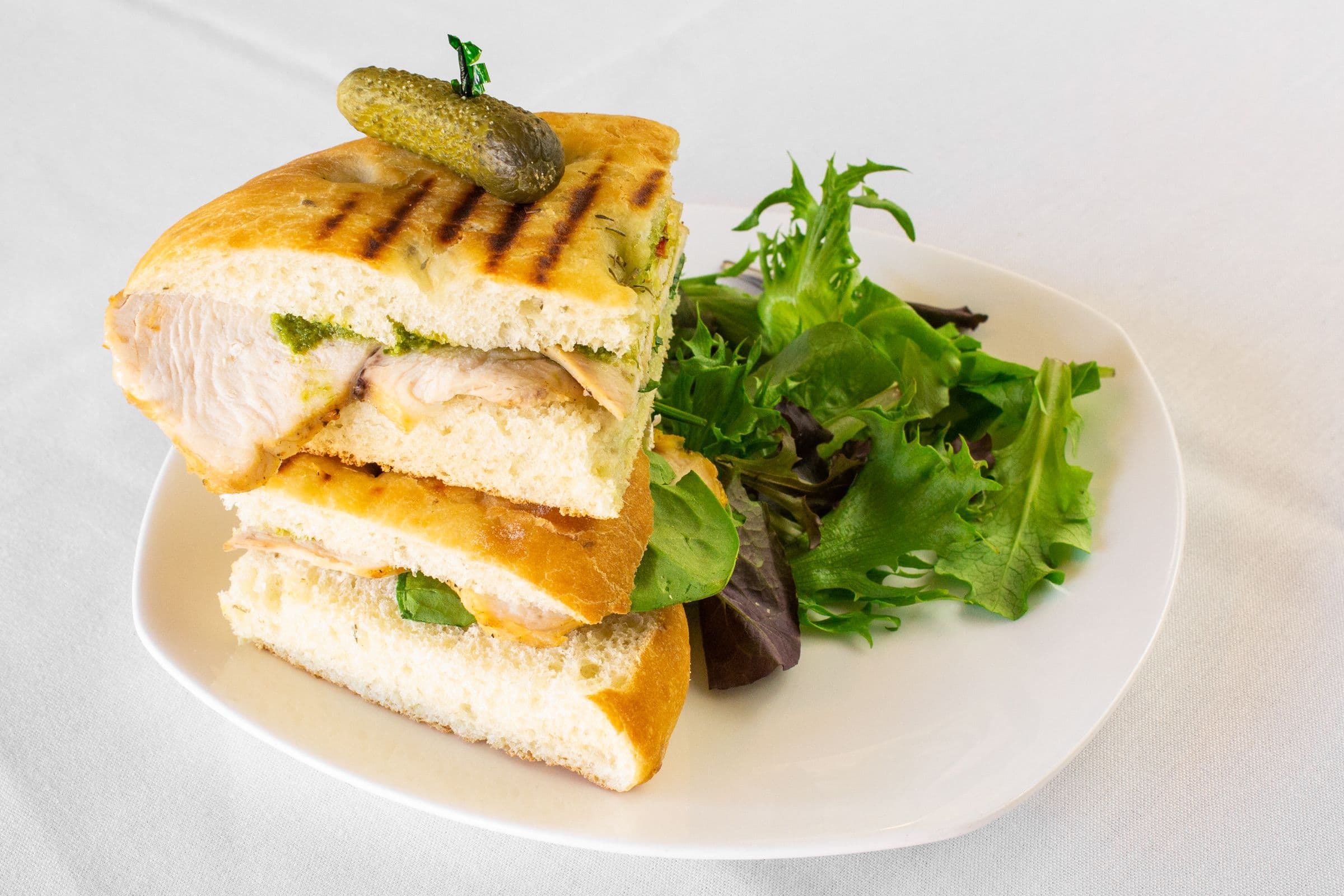 Grilled Chicken Basil Pesto Panini