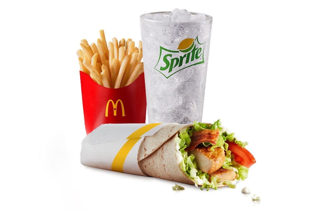 Chicken & Bacon Signature McWrap with Grilled Chicken Extra Value Meal [600-1030 Cals]