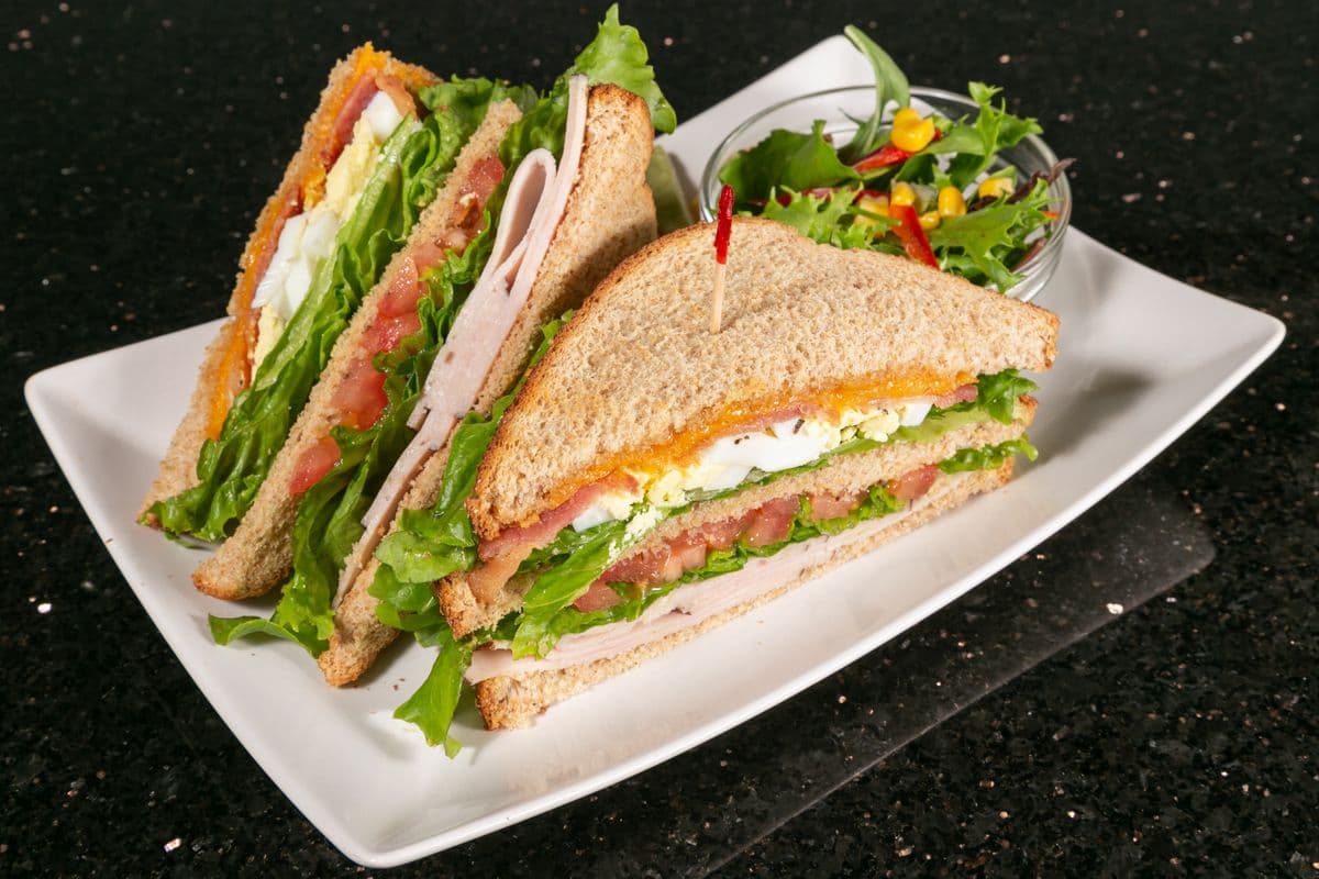 4. Club Sandwich on Whole Wheat