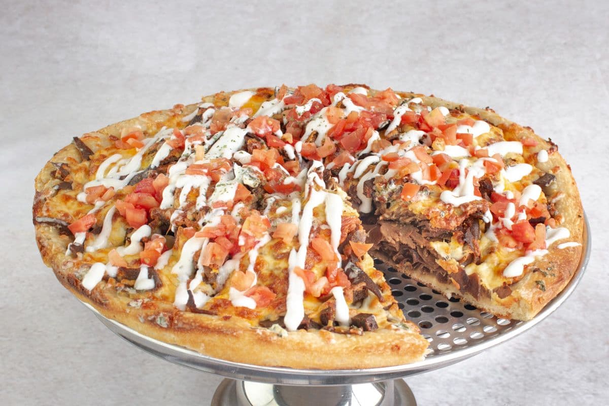 12" Large Donair Pizza (DEEP DISH )