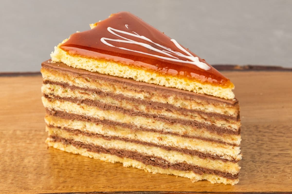 Dobos Cake Slice