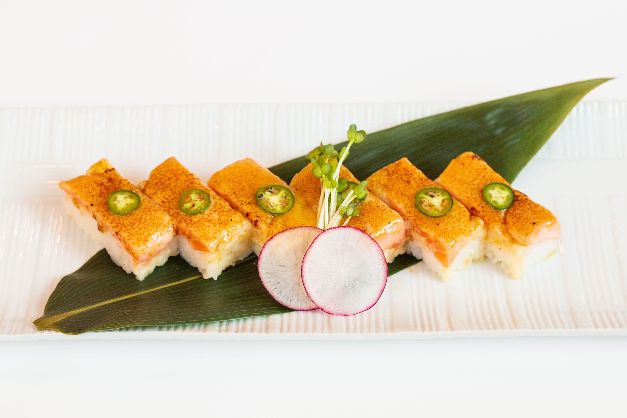 Oshi Salmon Sushi