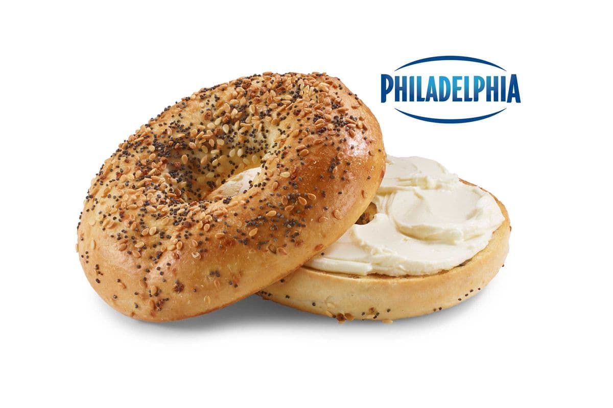 Everything Bagel with Regular Cream Cheese Product [380.0 Cals]