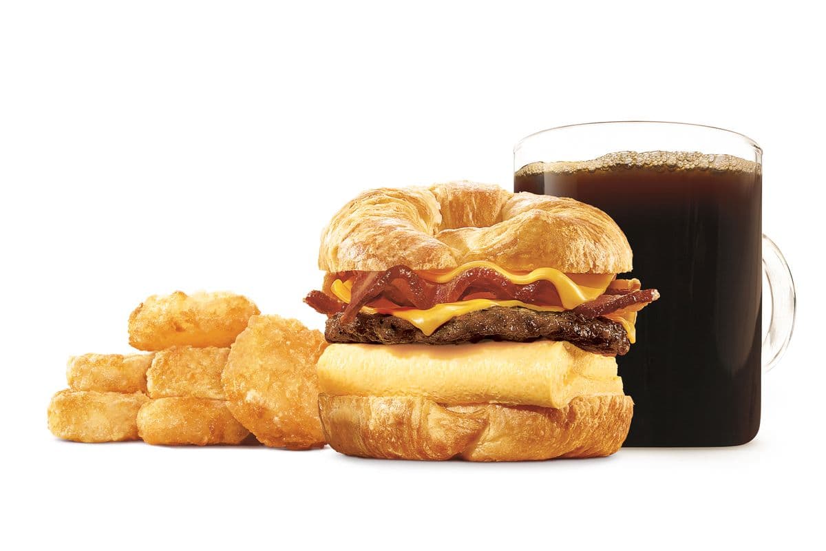 Double CROISSAN'WICH® with Sausage and Bacon Meal (890-1300 Cals)