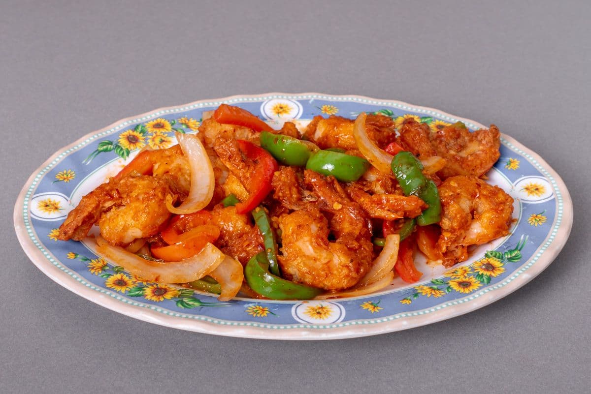 94. Spicy Fried Shrimp, Squid, or Scallops