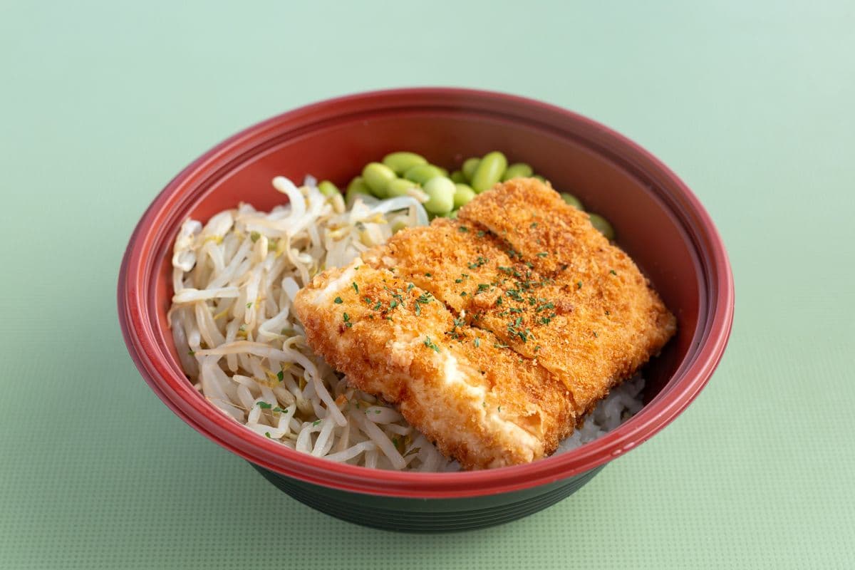 Panko Salmon Rice Bowl