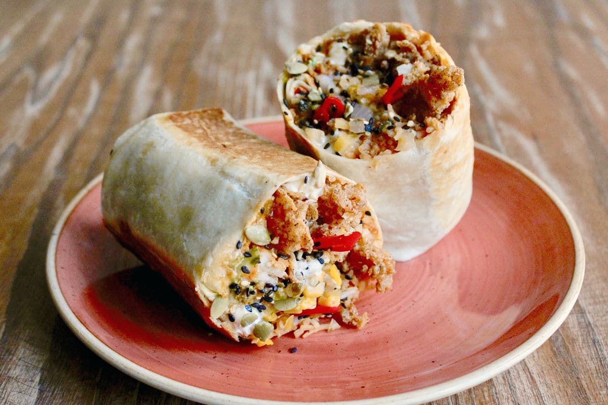 Crispy Shrimp (Cali-Style) Burrito