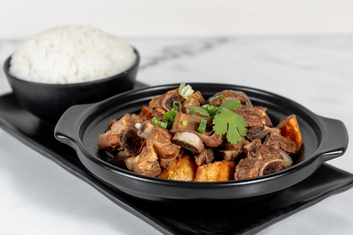 Braised Pork Ribs with Rice