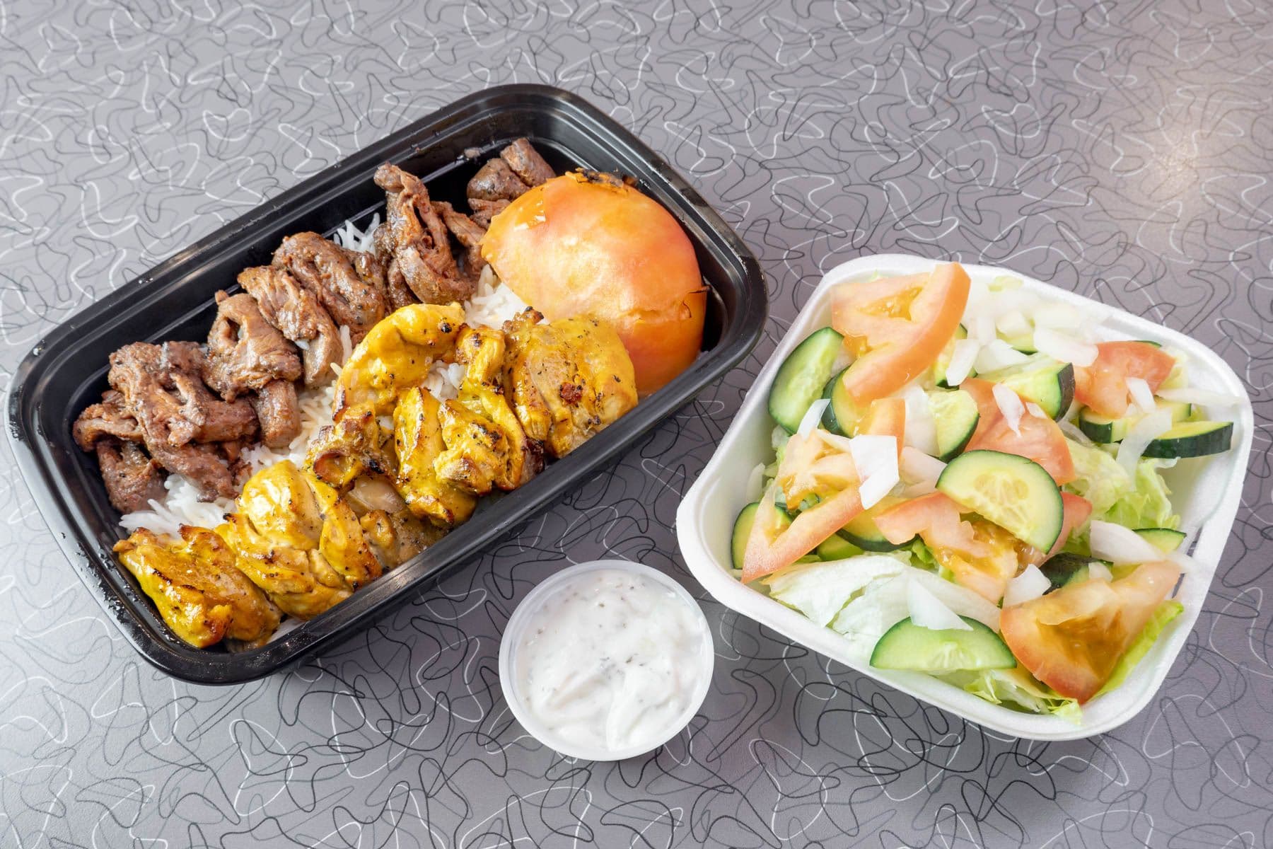 8. Chicken and Beef Kabab