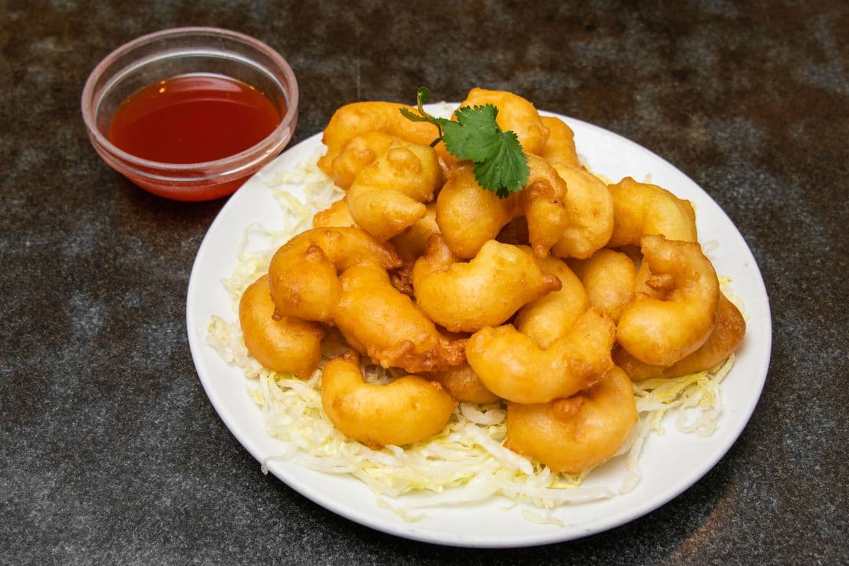 89. Deep-Fried Prawns with Sweet-and-Sour Sauce 酥炸虾球