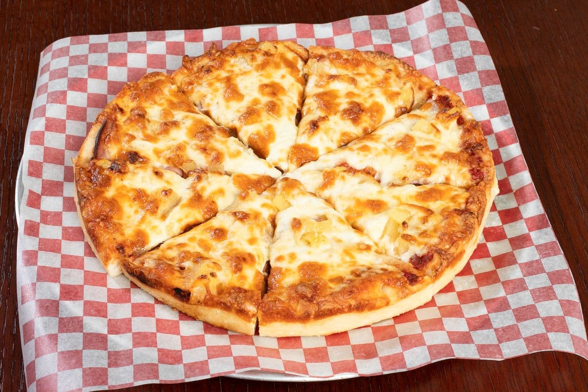 7. 12" Ham and Pineapple Pizza