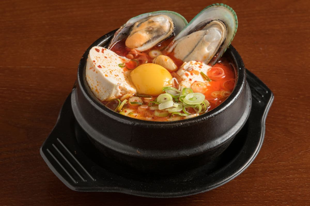 Soft Tofu Soup with Seafood