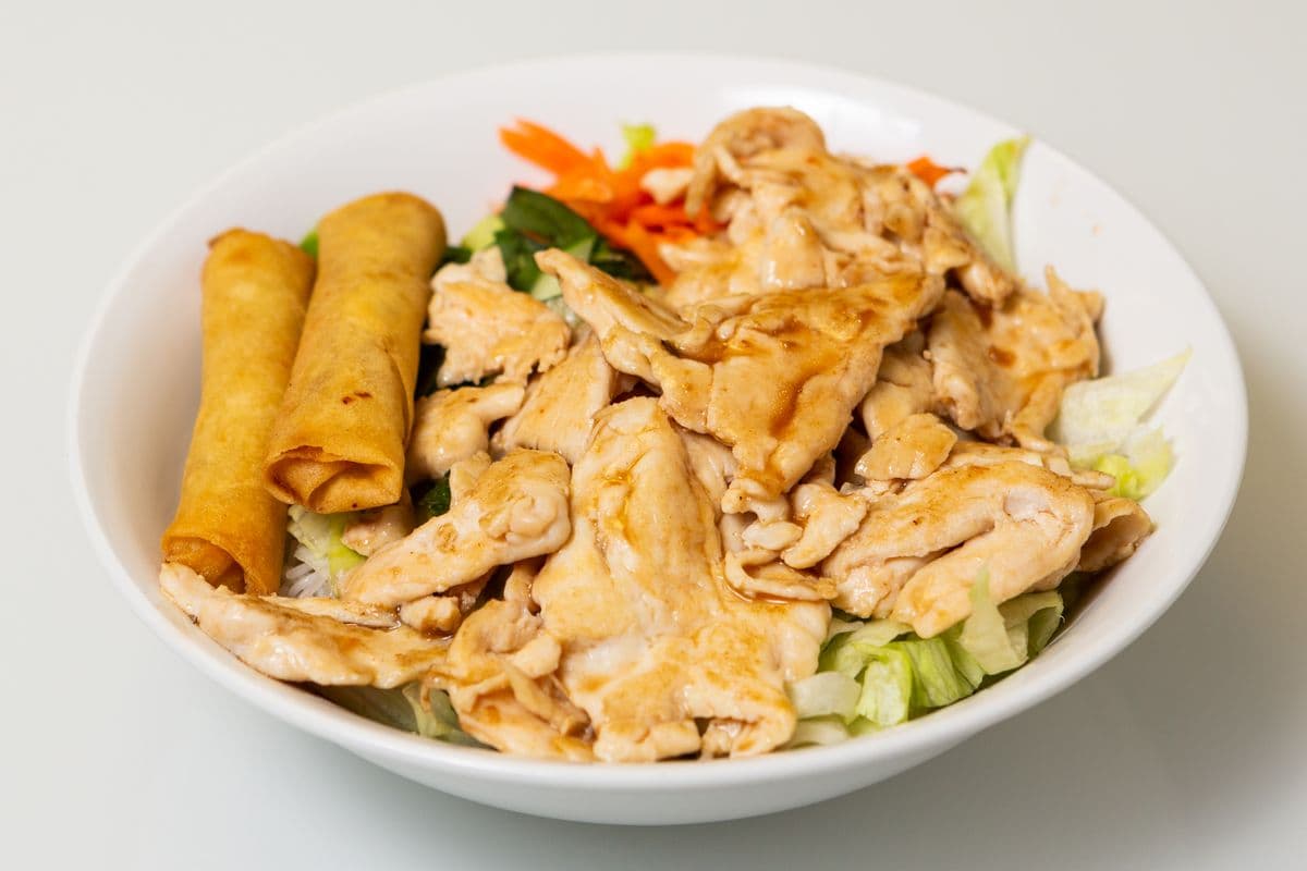 Vermicelli with One Meat and Spring Roll