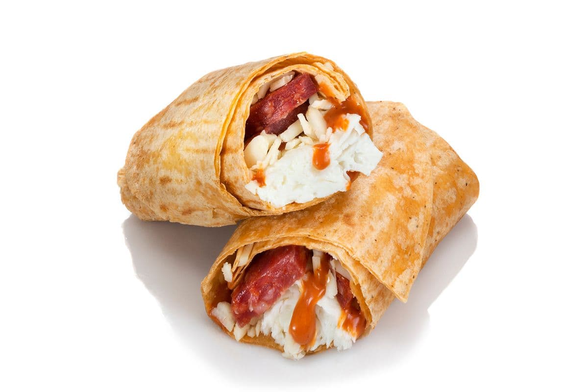 Egg White and Chorizo Wrap