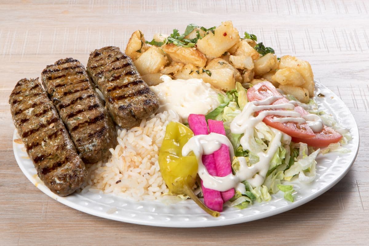 Plat de Kafta Kebab