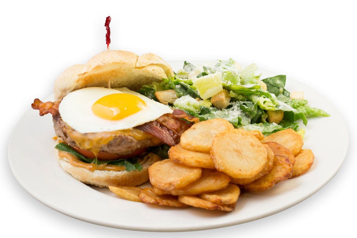 Oasis Breakfast Cheeseburger (6 oz)