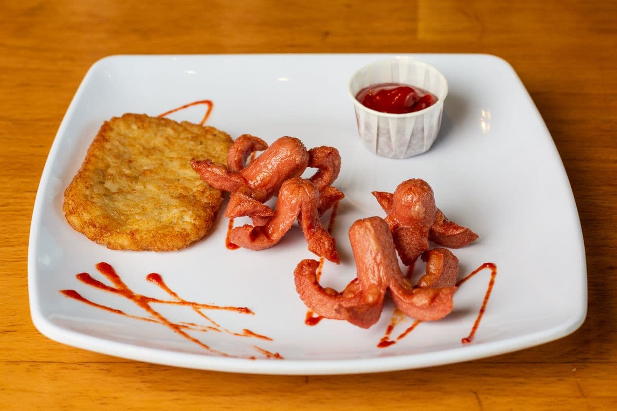 C4. Deep-Fried Sausage with Hash Brown