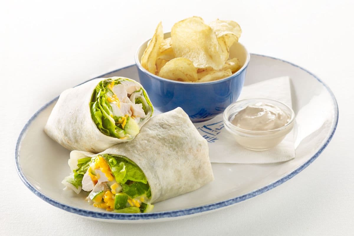 Chicken and Cucumber Wrap