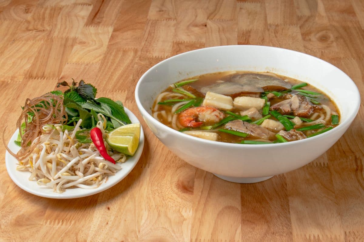 32. Salted Fish Soup with Rice Vermicelli - Bun Mam