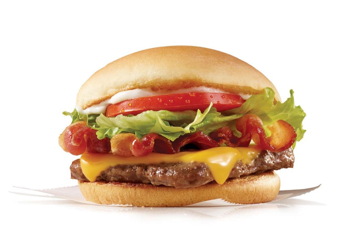 Hamburger fromage bacon junior / Jr. Bacon Cheeseburger (Cals: 390)