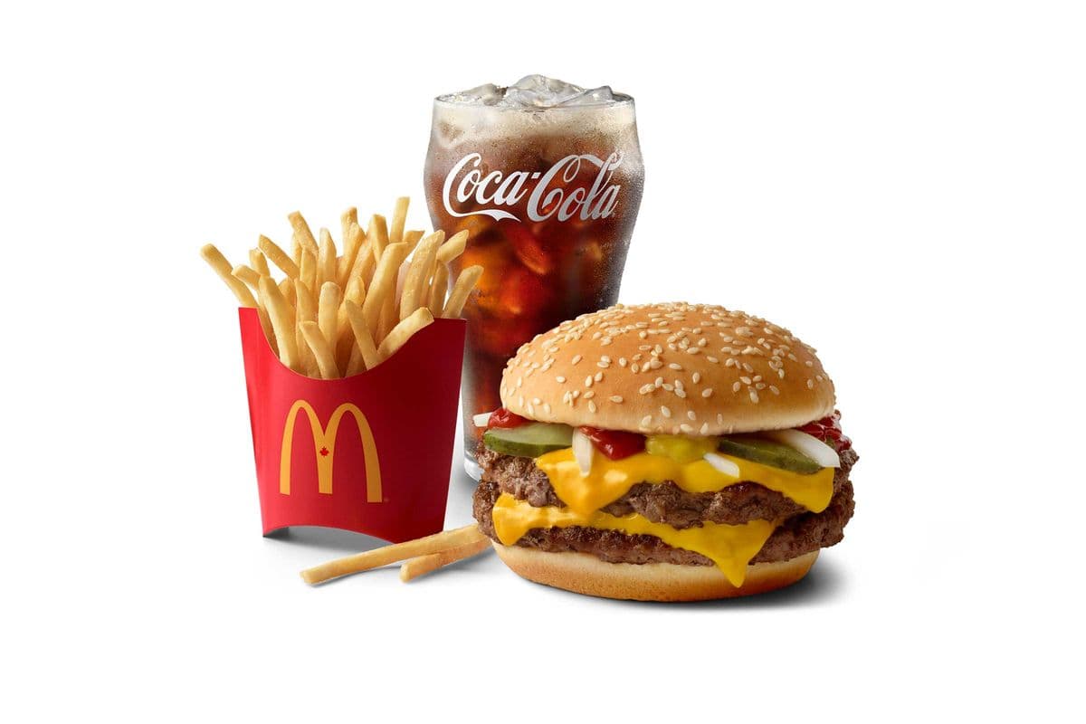 Double Quarter Pounder with Cheese Extra Value Meal [890-1320 Cals]
