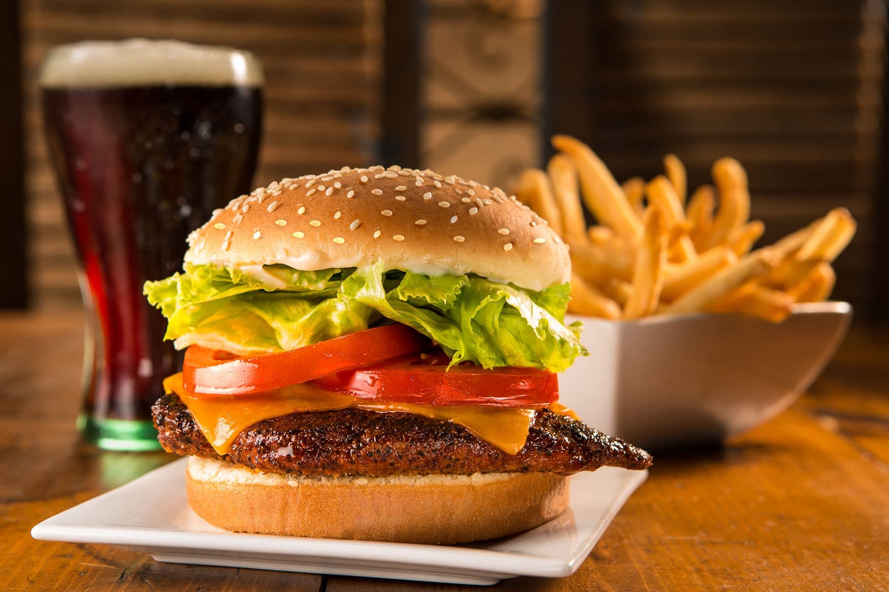 Cajun Cheddar Chicken Sandwich Combo