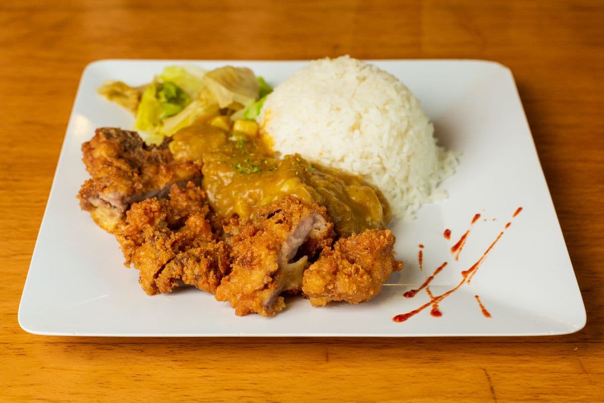 E8. Japanese Curry with Pork Chop, Beef, or Chicken on Rice