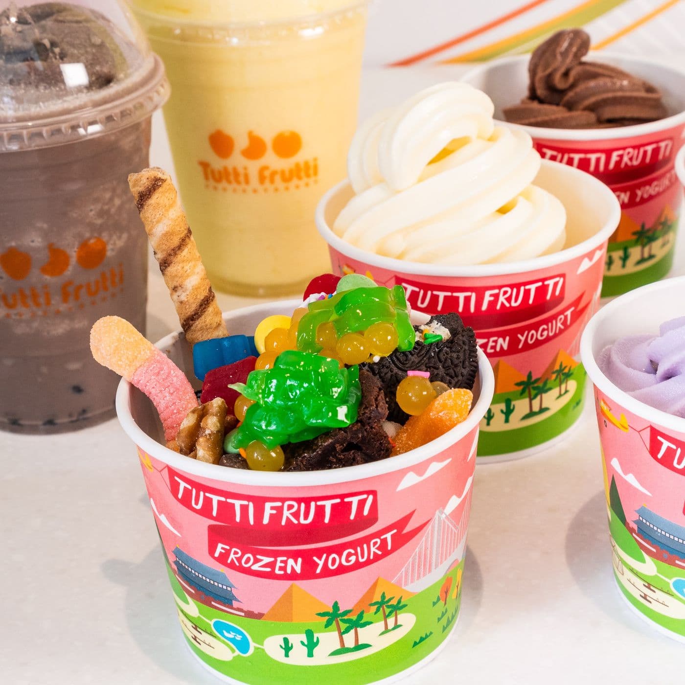 Tutti Frutti Frozen Yogurt
