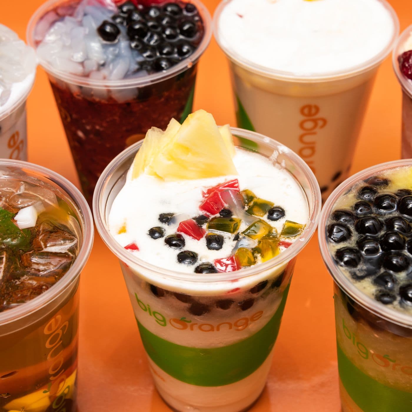 Big Orange Bubble Tea